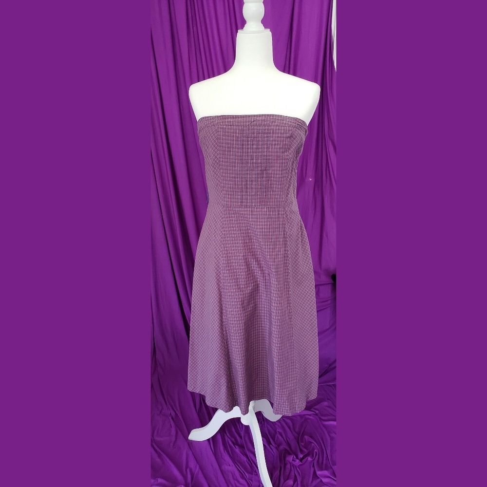 American Eagle Summer A Line Strapless Dress